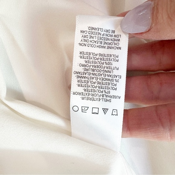 NEW Dress The Population Maxi Dress Formal Bridal Wedding Off White Small - Picture 13 of 13